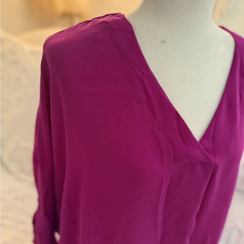 Cynthia Steffe Magenta Blouse